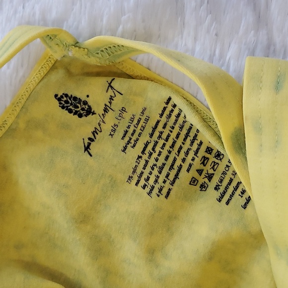 Free People Good Karma Onesie Pineapple Punch Yellow - Picture 2 of 11